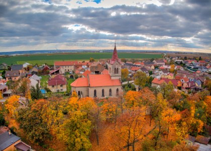 Prodej stavebního pozemku 186/80, 818m2, Slaný - Dolín