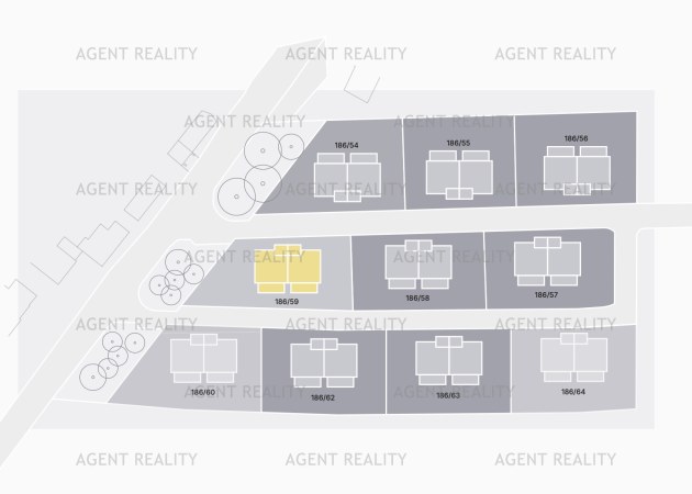 Prodej stavebního pozemku 186/59, 1 200 m2, Slaný - Dolín