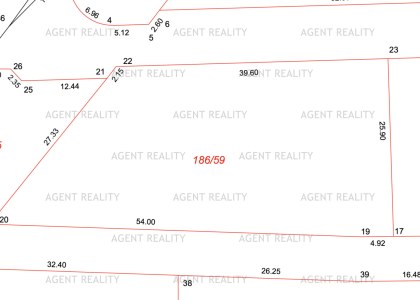 Prodej stavebního pozemku 186/59, 1 200 m2, Slaný - Dolín
