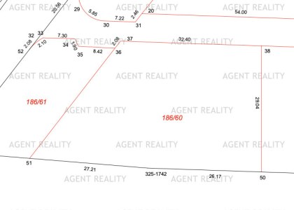 Prodej stavebního pozemku 186/60, 1 228 m2, Slaný - Dolín