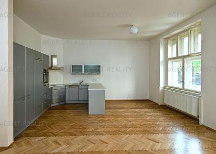 Pronájem pěkného bytu 3+kk, 90m2 po celkové rekonstrukci u Riegerových sadů P2-Vinohrady